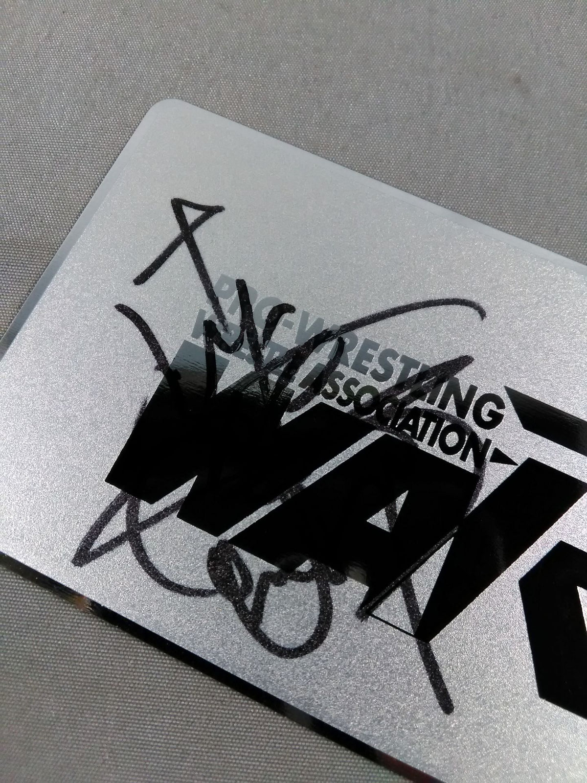 【hand signed autograph】 WAR logo Ver
