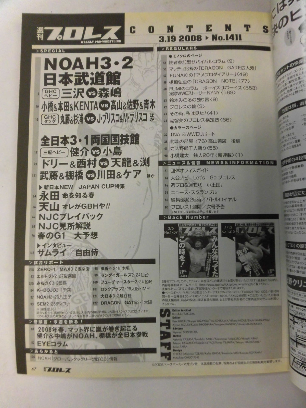 Weekly Pro Wrestling 1411