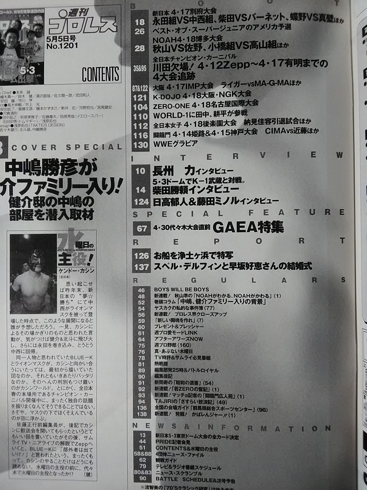 Weekly Pro Wrestling 1201