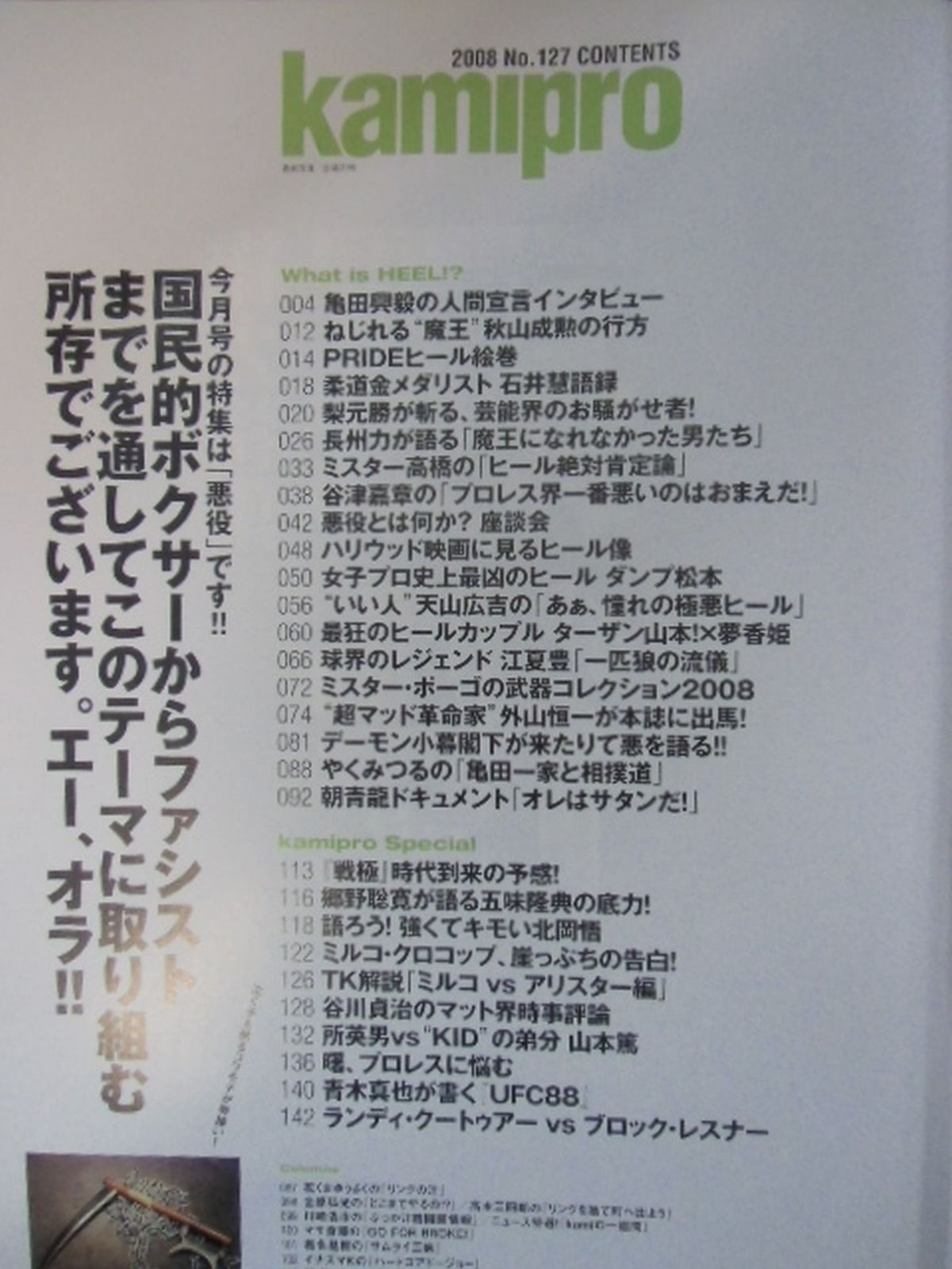 紙のプロレスRADICAL127