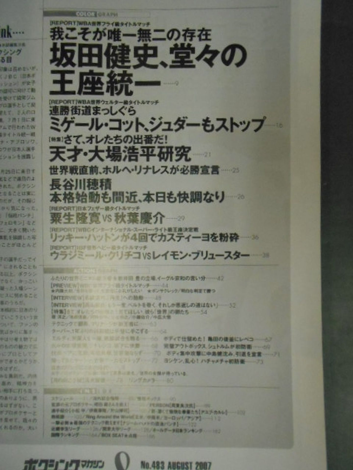 ボクシングマガジン483