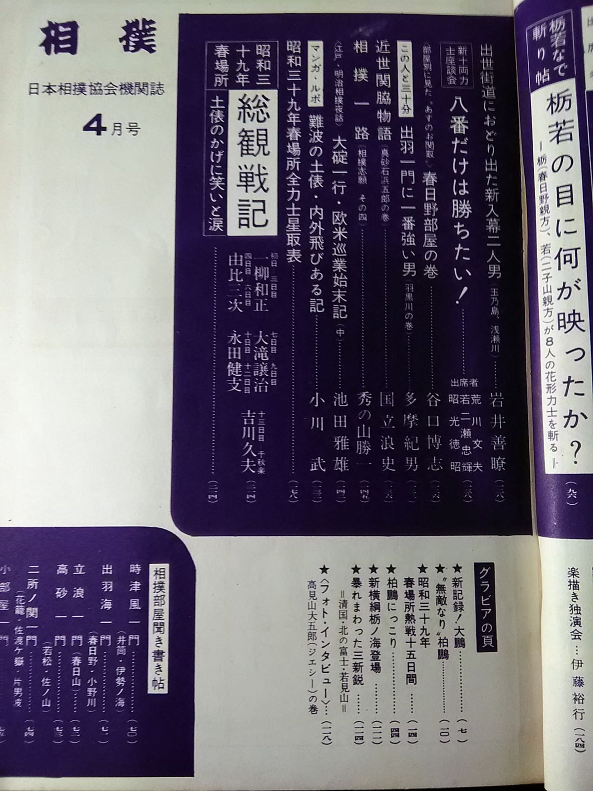 相撲 1964年4月号