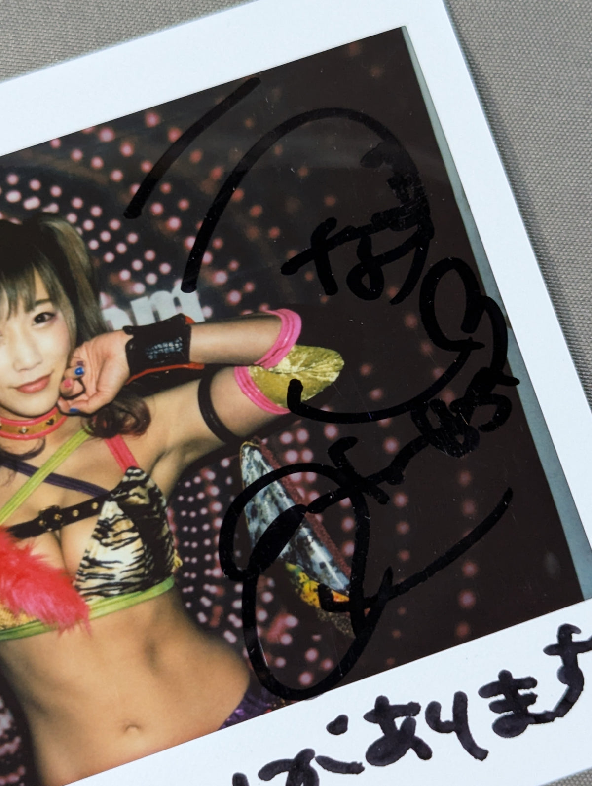 UNAGI SAYAKA hand signed autograph Cheki (A-2)