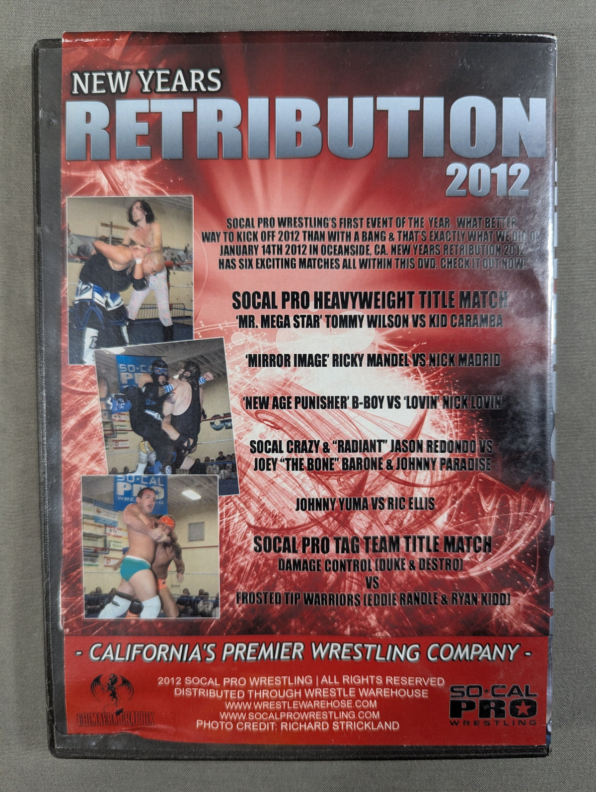 SO★CAL PRO WRESTLING NEW YEARS RETRIBUTION 2012