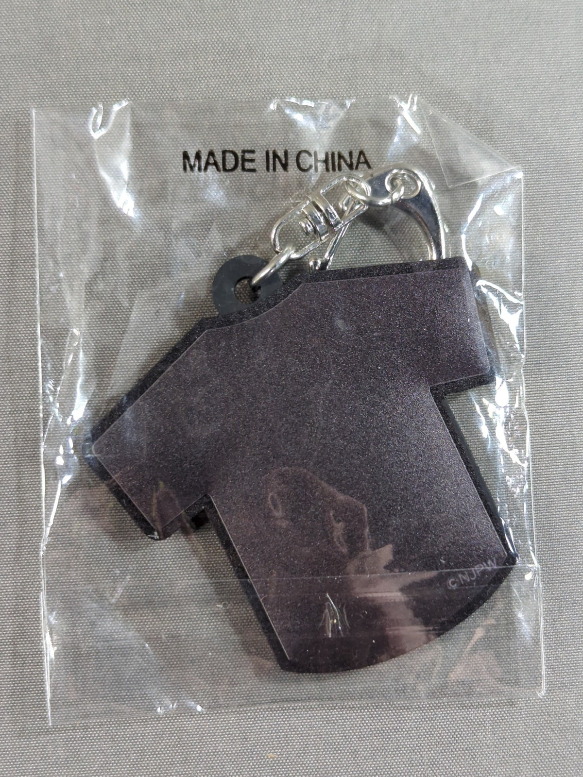 J White Logo T-Shirt Rubber Keychain