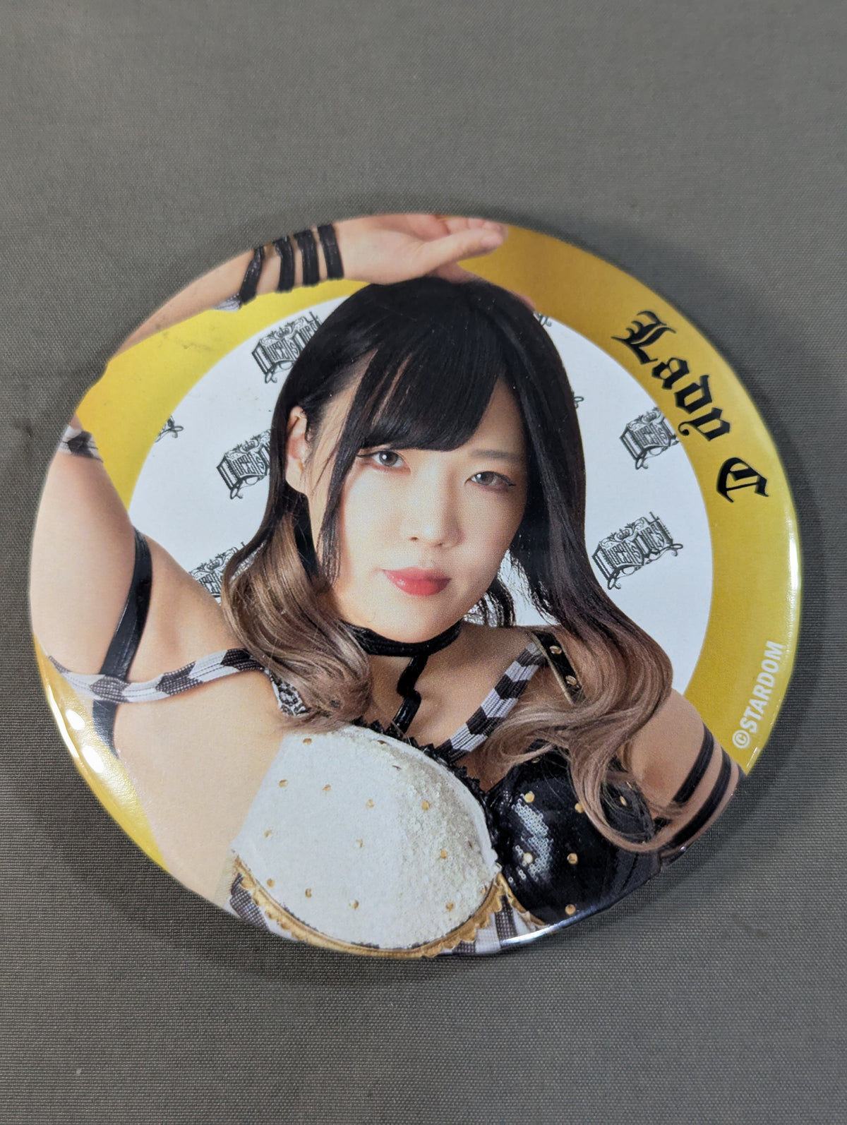 Lady C Stardom Trading BIG PinBack button 2023