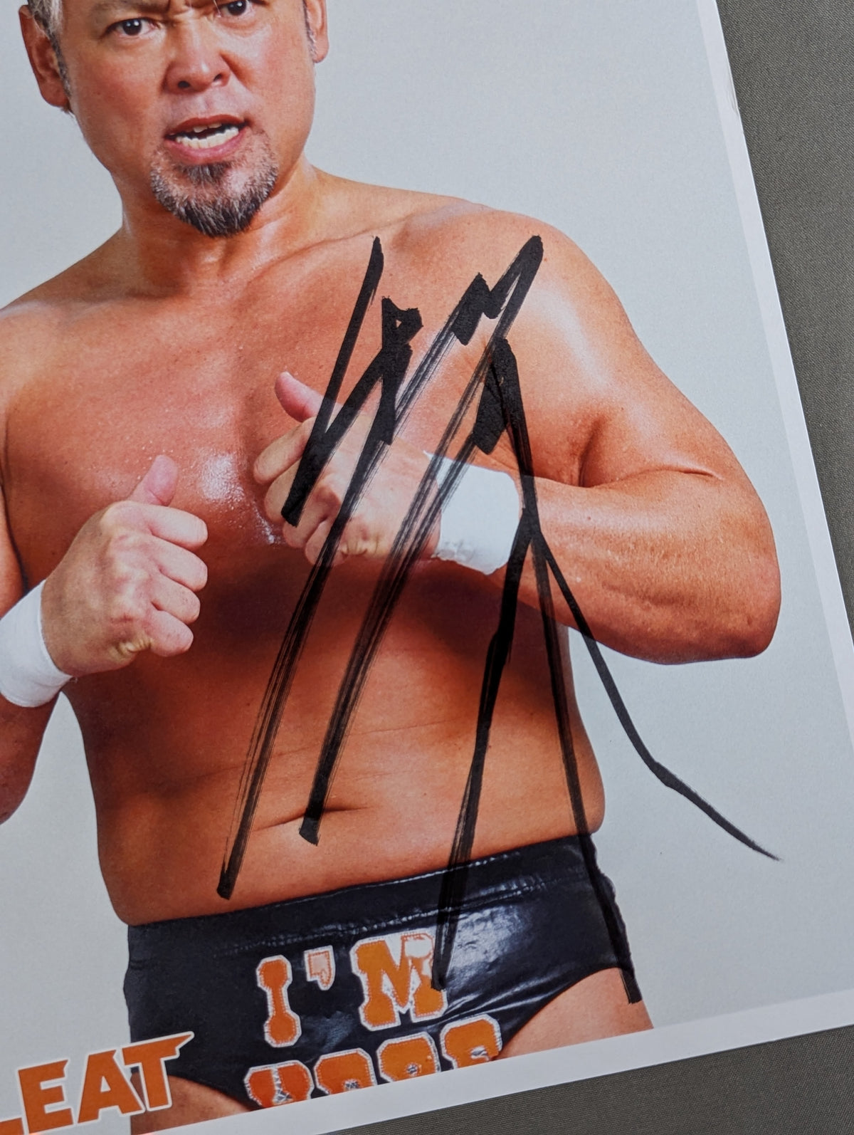 ★GLEAT★ カズ・ハヤシ 直筆サイン入り ポートレート
