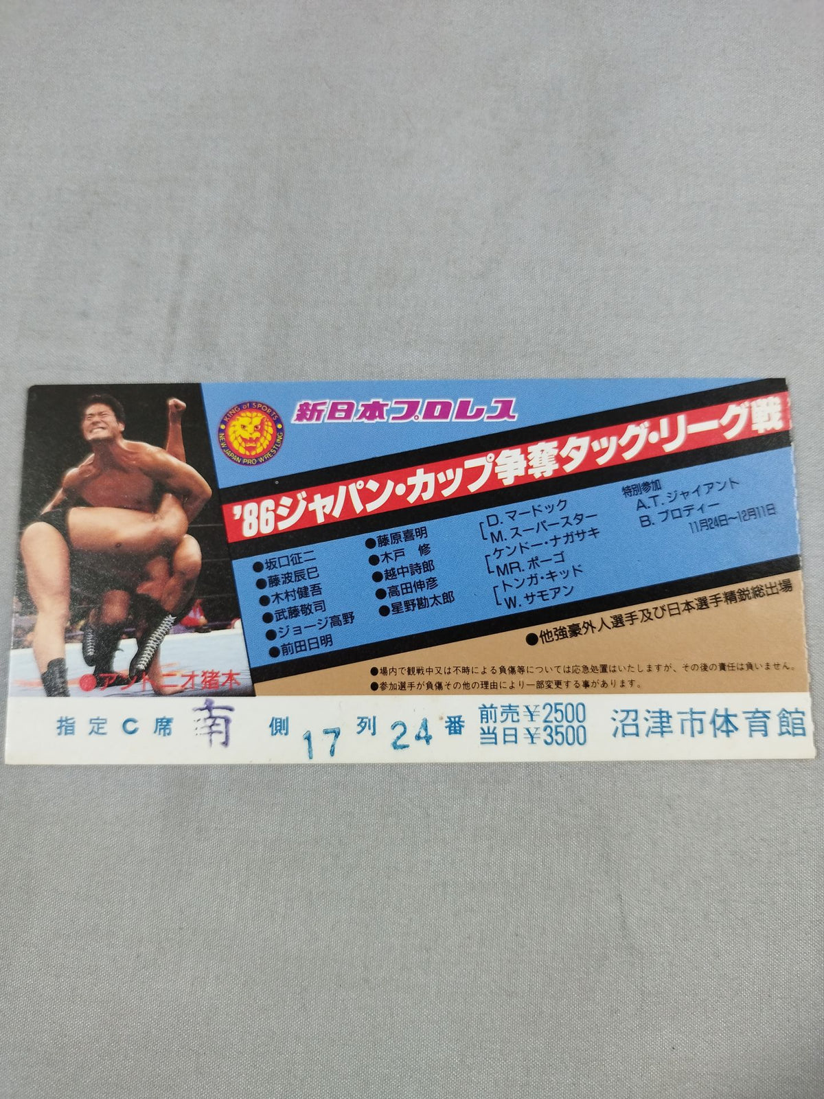 86ジャパン・カップ争奪タッグ・リーグ戦