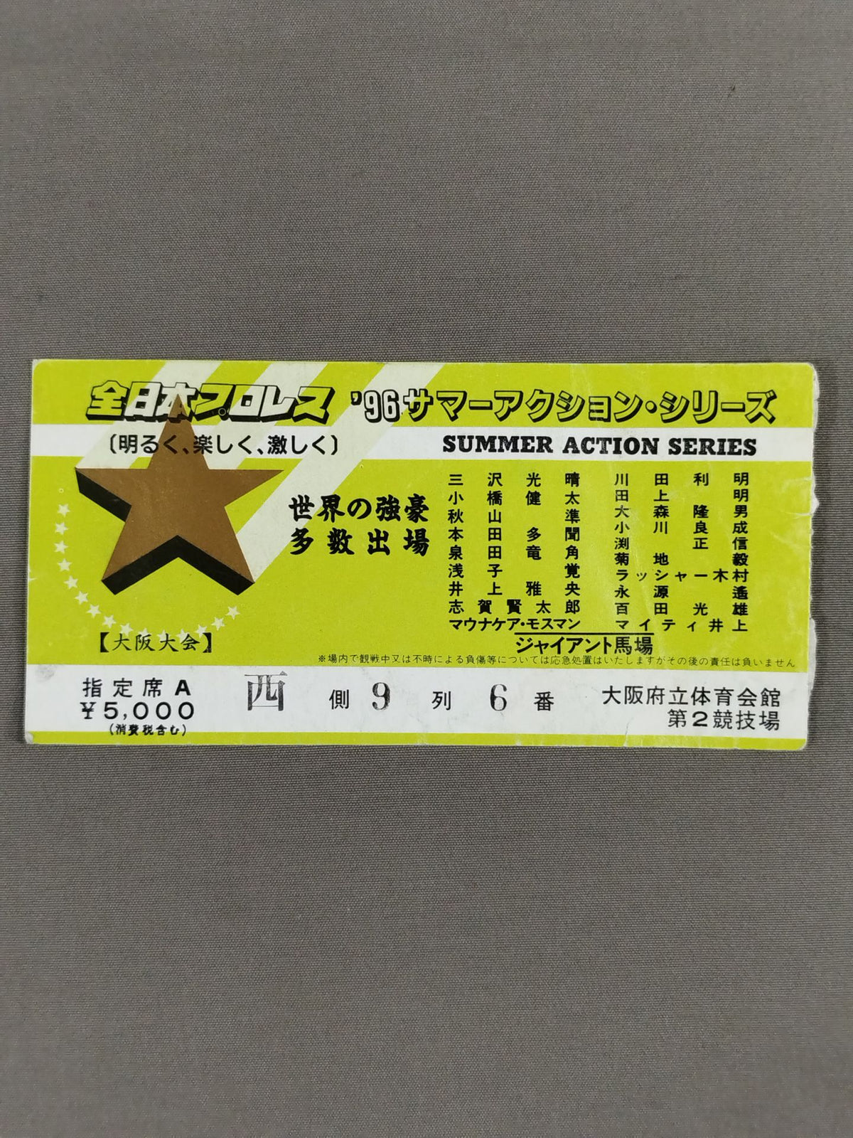 96サマーアクション・シリーズ【大阪大会】