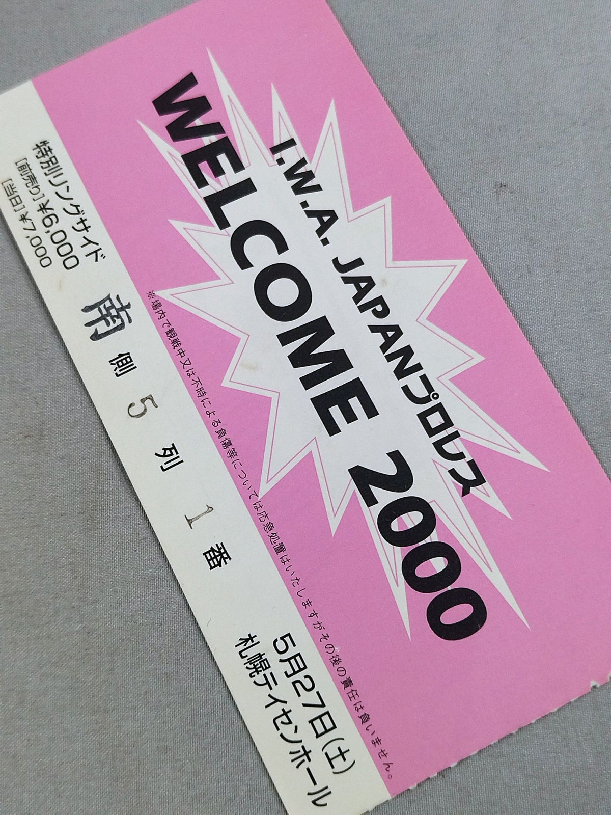 I.W.A. JAPANプロレス『WELCOME 2000』