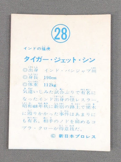 Tiger Jeet Singh Yamakatsu Pro Wrestling Card (28)
