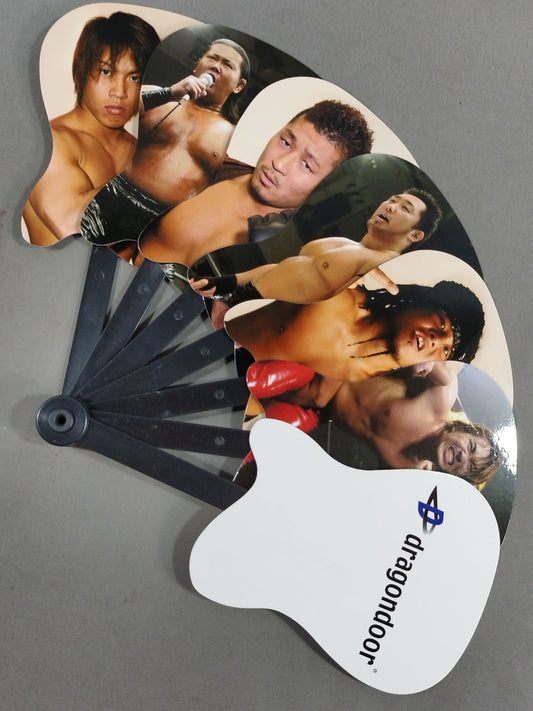Dragon Door Fan-shaped Mini Uchiwa (paper fan)