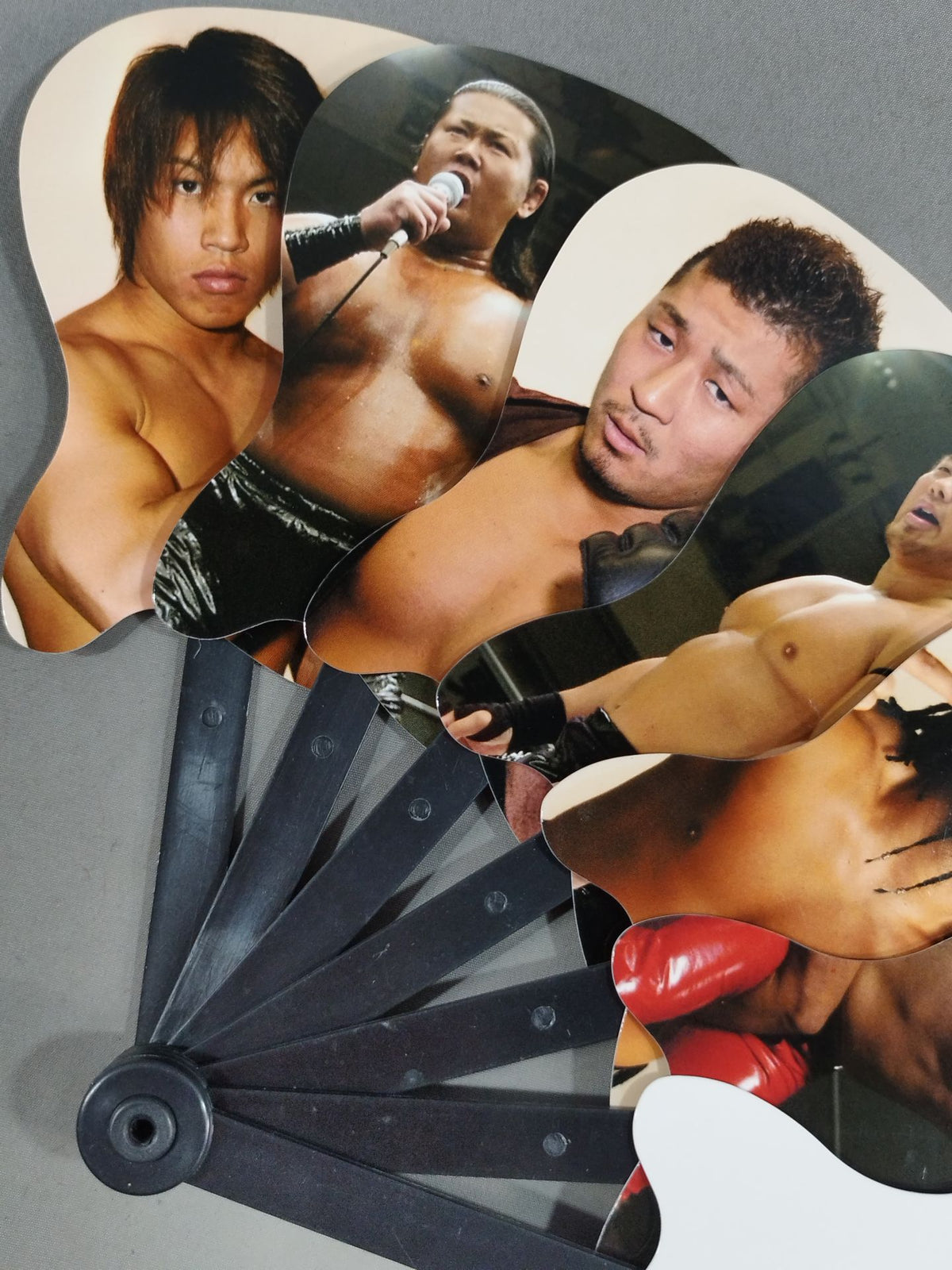 Dragon Door Fan-shaped Mini Uchiwa (paper fan)