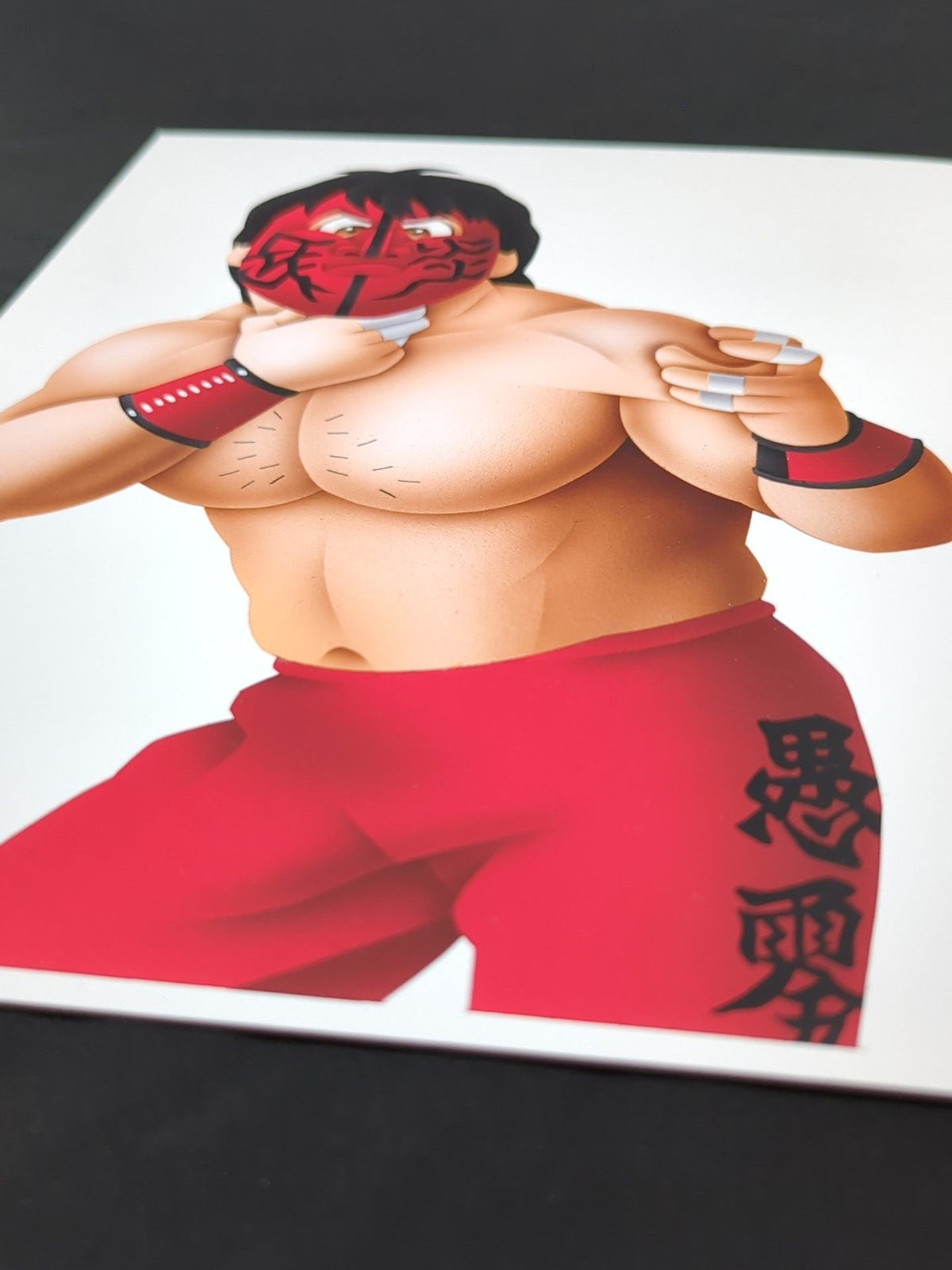 ★ Nagatoshi Sakai 's original painting "★ The devil comes and blows the mist" Great Muta
