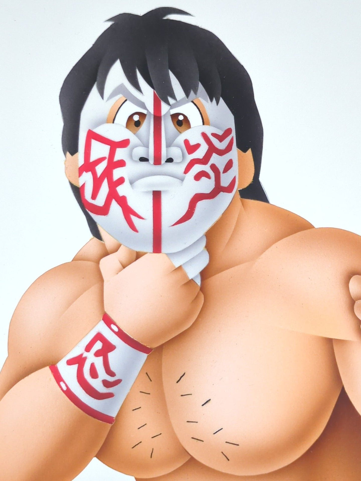 ★ Nagatoshi Sakai 's original painting "★ The devil comes and blows the mist" Great Muta