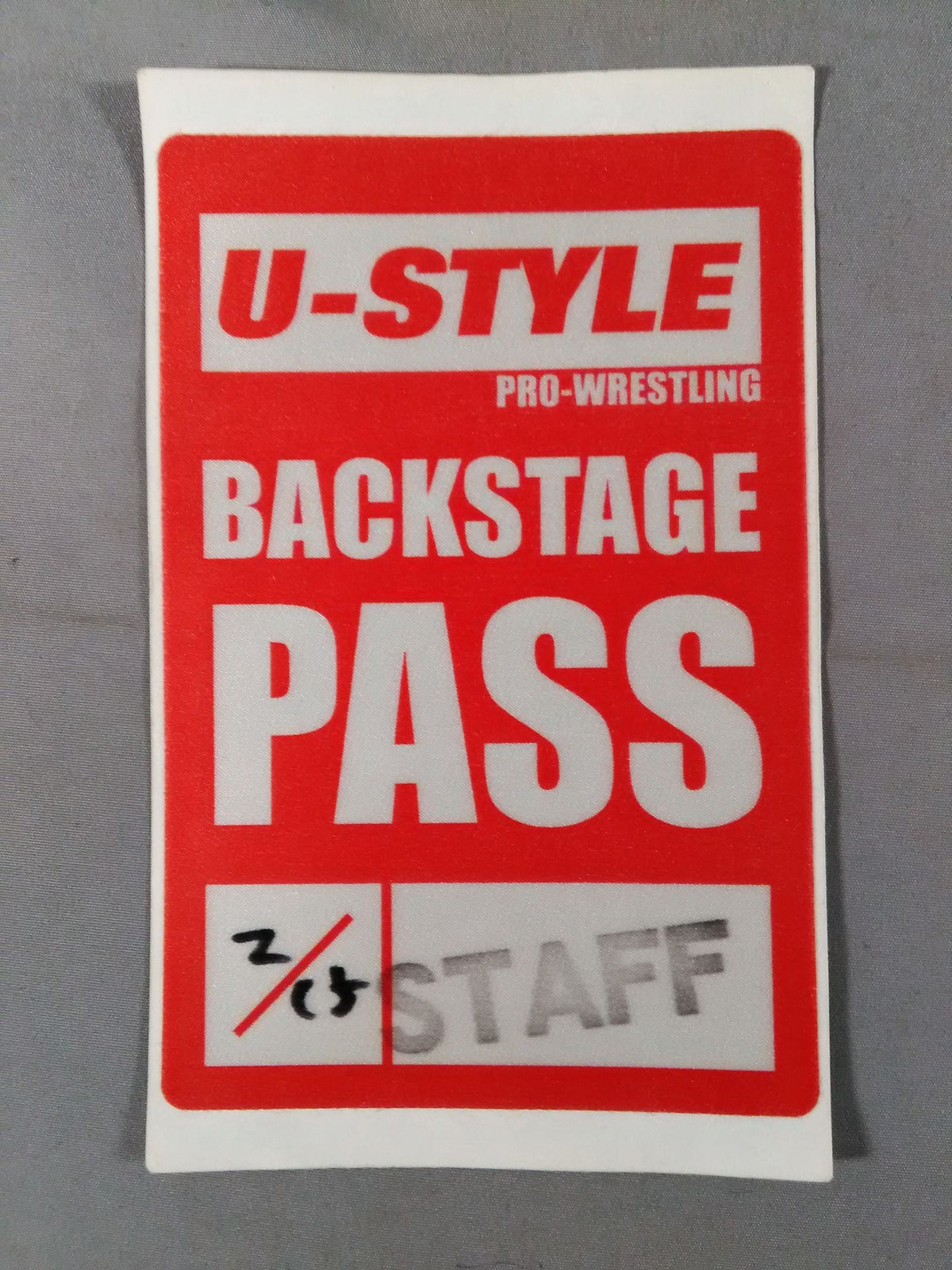 U-STYLE [for STAFF] Backstage Pass