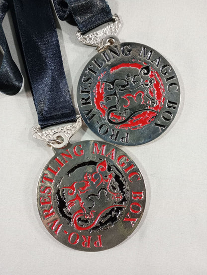 Pro-wrestling  MAGIC BOX Flag Raising Commemorative Limited Medal Set of 2