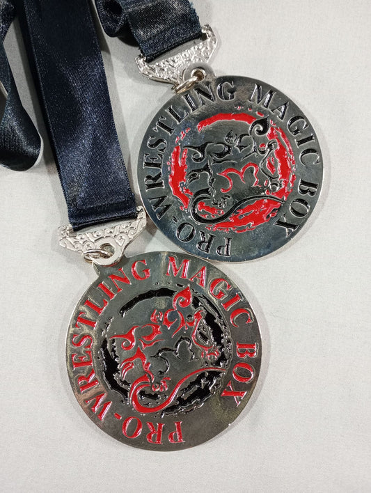 Pro-wrestling  MAGIC BOX Flag Raising Commemorative Limited Medal Set of 2