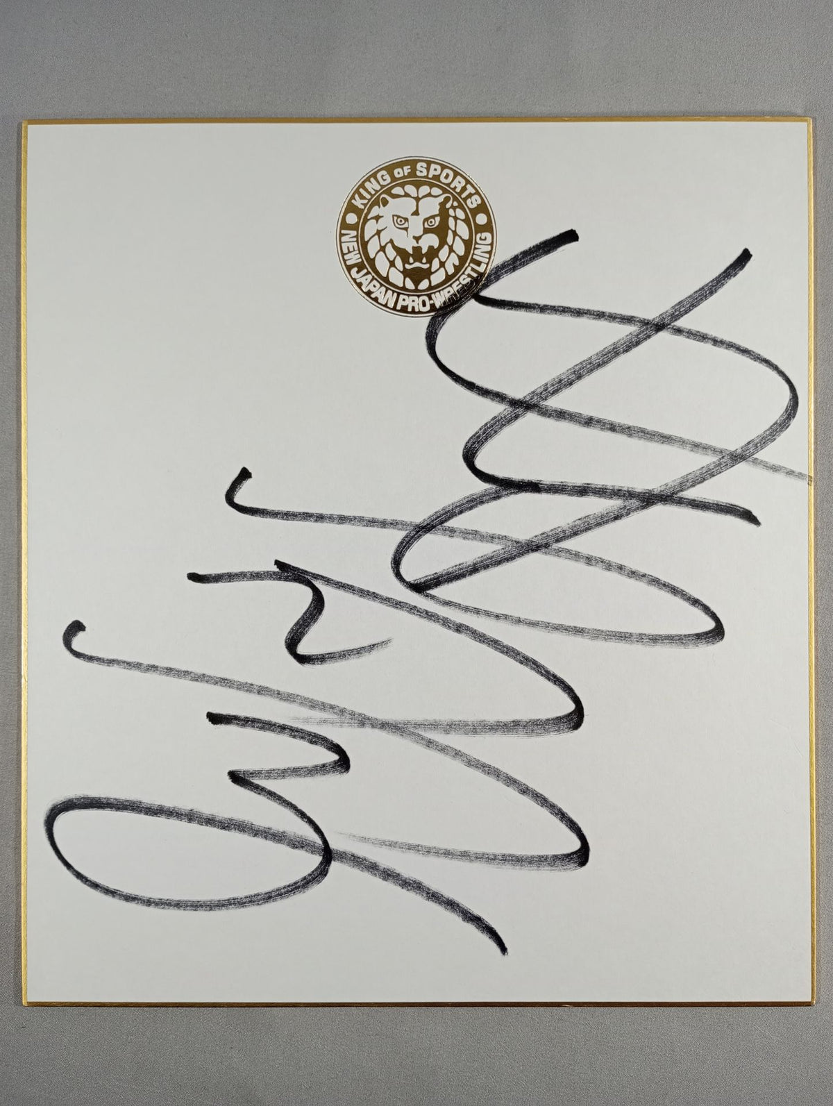 Manabu Nakanishi (Lion Mark ) Shikishi ( Autograph board ) )
