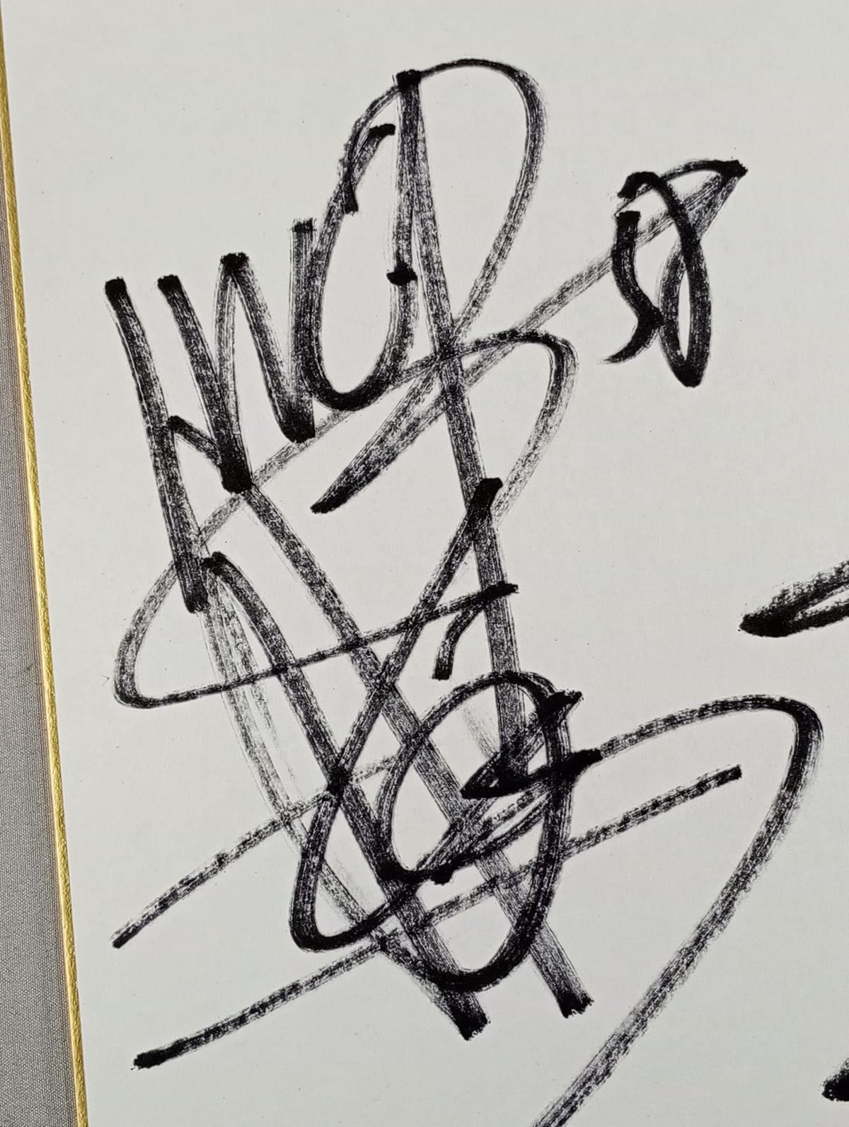 Hiroshi Tanahashi  & Yuji Nagata (Lion Mark Shikishi ( Autograph board ) )