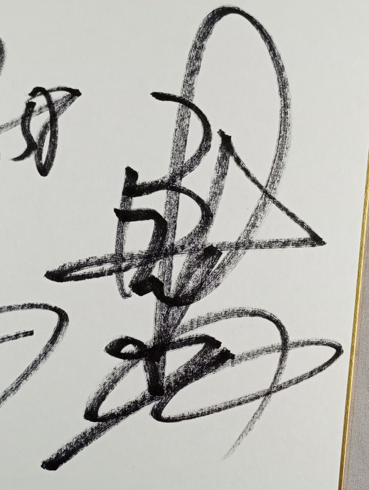 Hiroshi Tanahashi  & Yuji Nagata (Lion Mark Shikishi ( Autograph board ) )