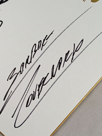 OKUMURA & Barbaro Cavernario (King of Pro-wrestling ) Shikishi ( Autograph board ) )