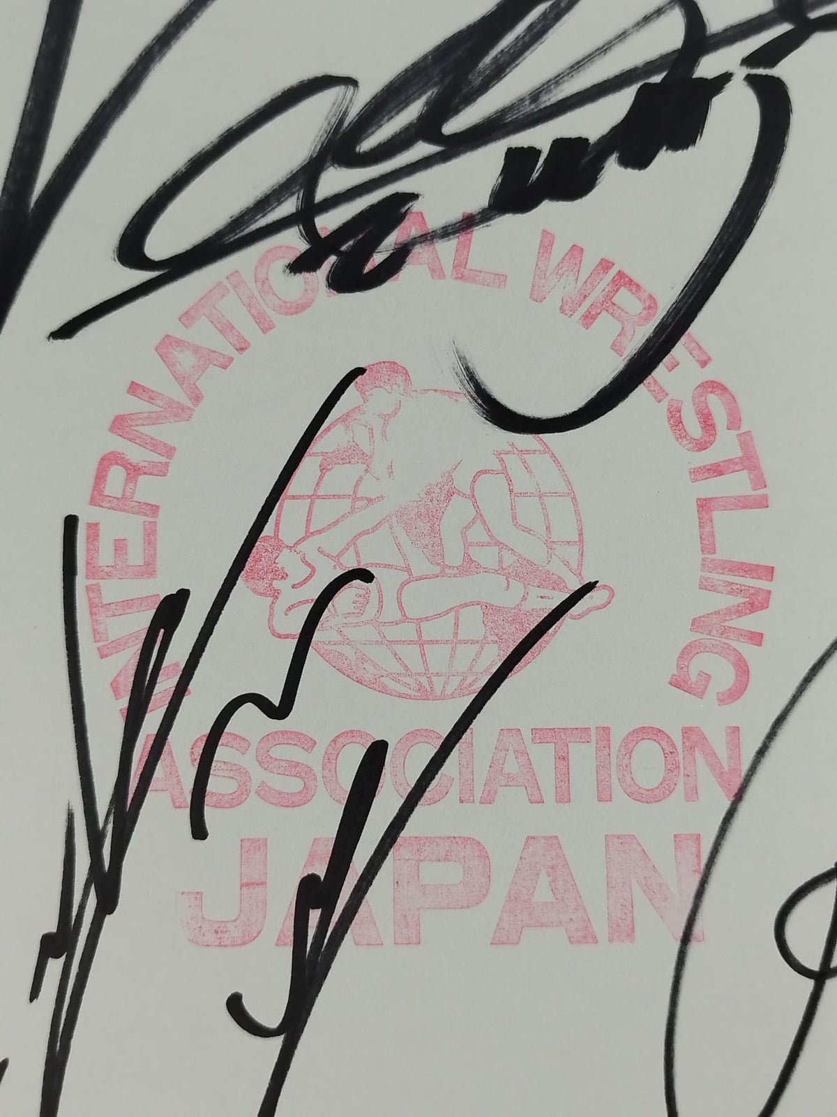 Nobutaka Aratani & The Winger & Shoji Nakamaki (IWA JAPAN exclusive Shikishi ( Autograph board ) )