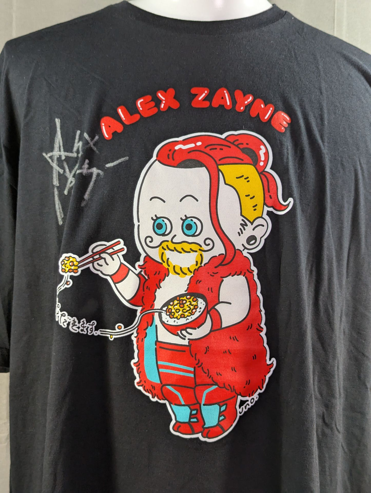 【直筆サイン入り】アレックス・ゼイン Tシャツ③(ブラック)