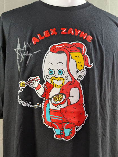 【直筆サイン入り】アレックス・ゼイン Tシャツ③(ブラック)