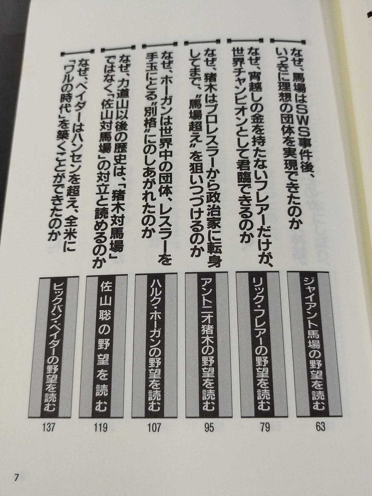 Pocket Book 47 How to read pro wrestler  "ambition"