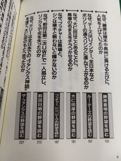 Pocket Book 47 How to read pro wrestler  "ambition"