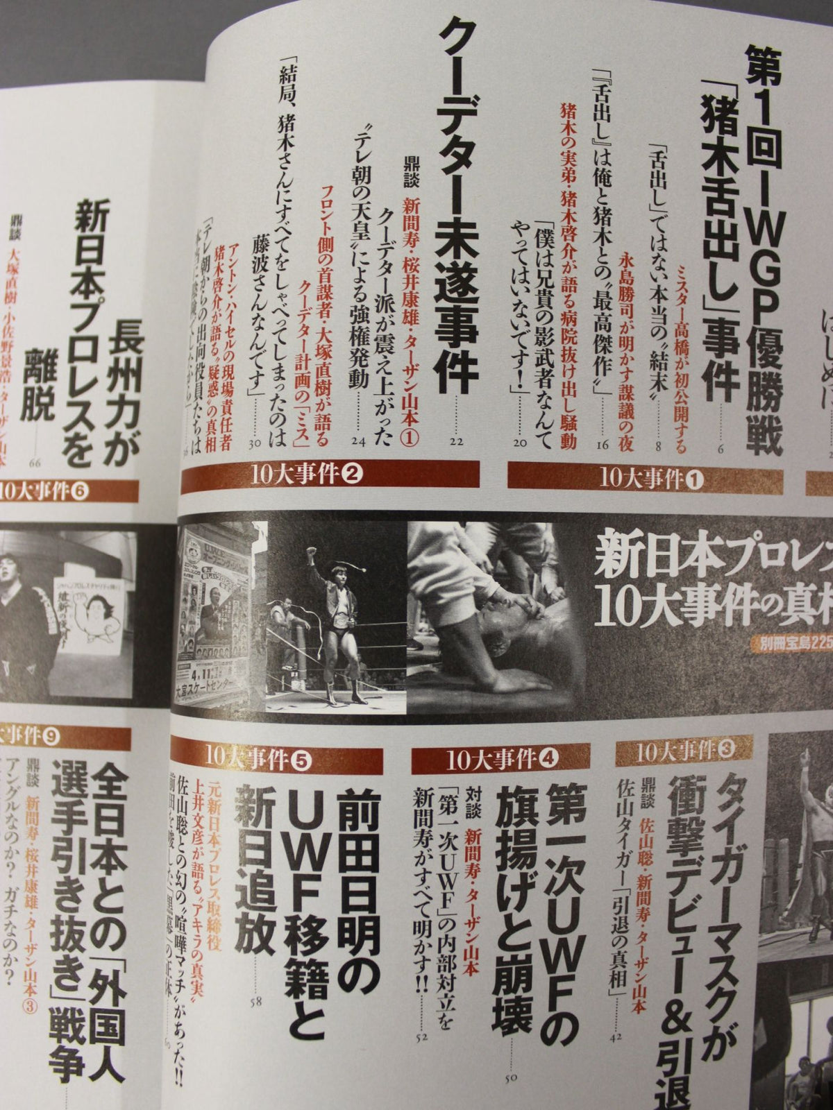 Bessatsu Takarajima 2250 New Japan Pro Wrestling The Truth About the 10 Major Incidents