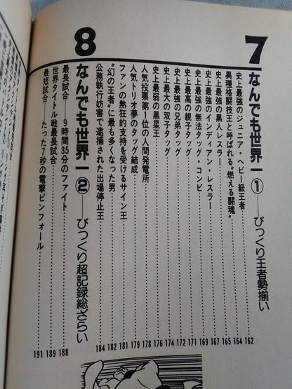 世界一はこれだ!プロレスびっくり超記録
