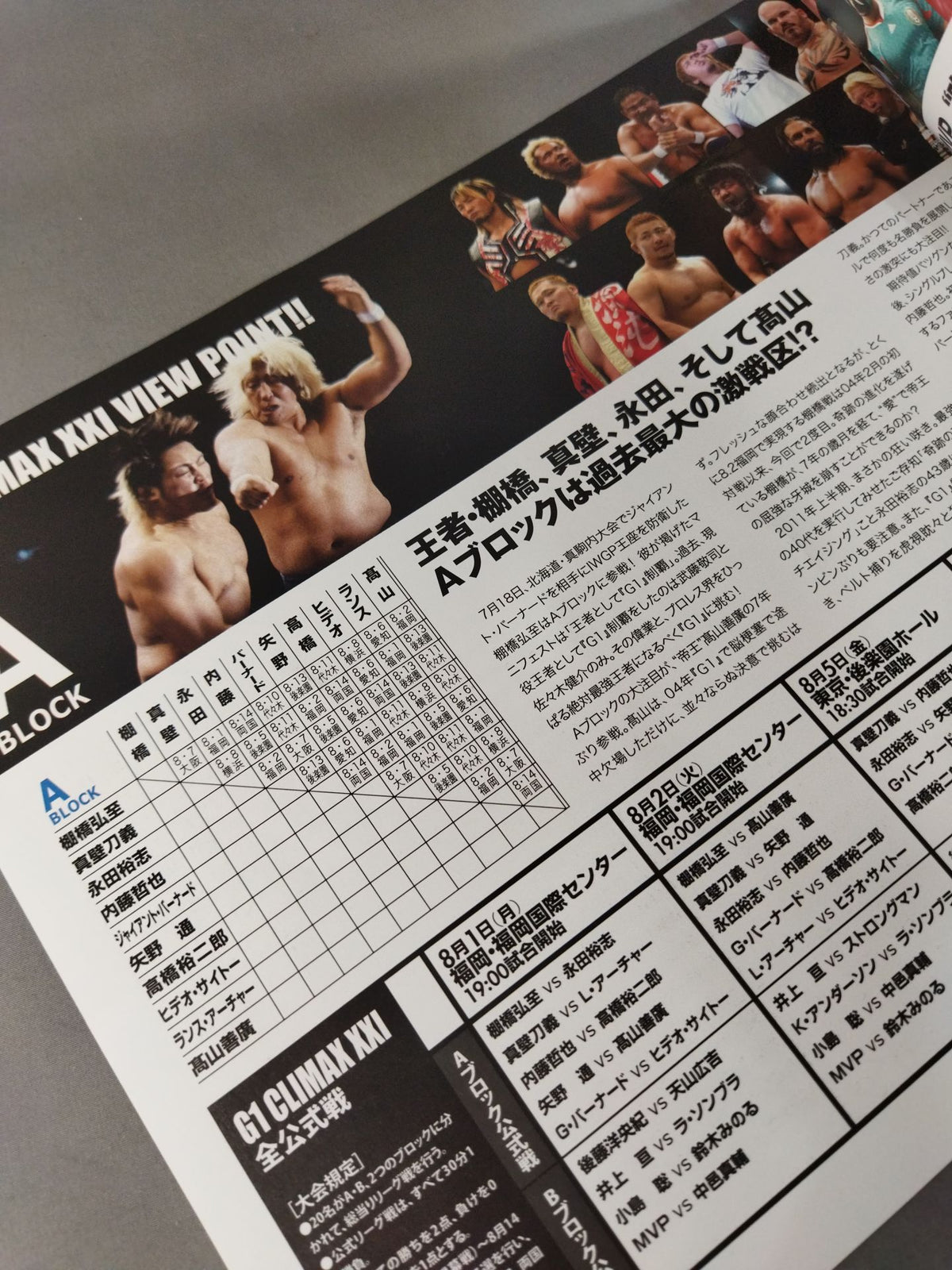 G1 CLIMAX XXI / G1クライマックス21