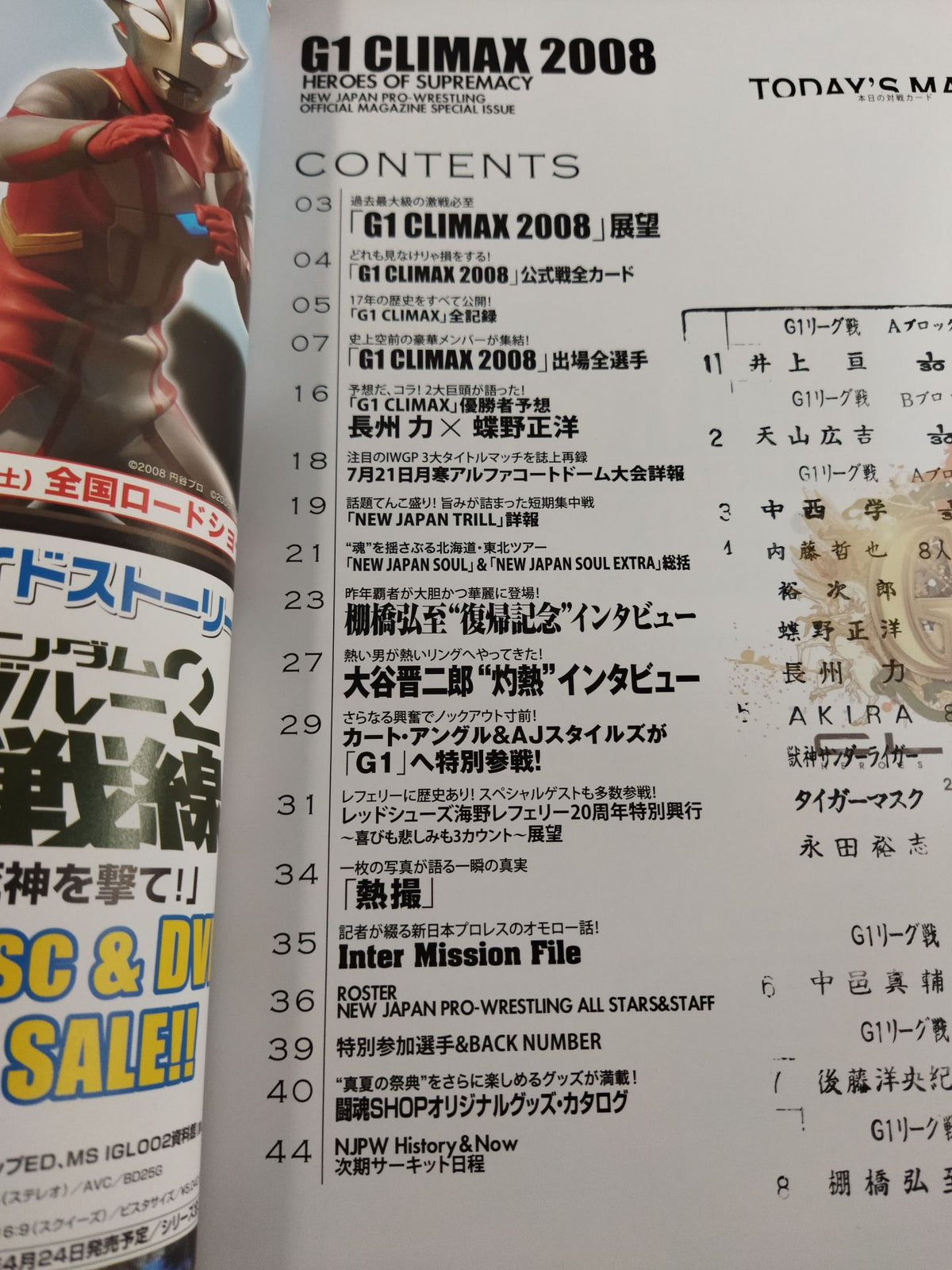 G1 CLIMAX 2008 / G1クライマックス18