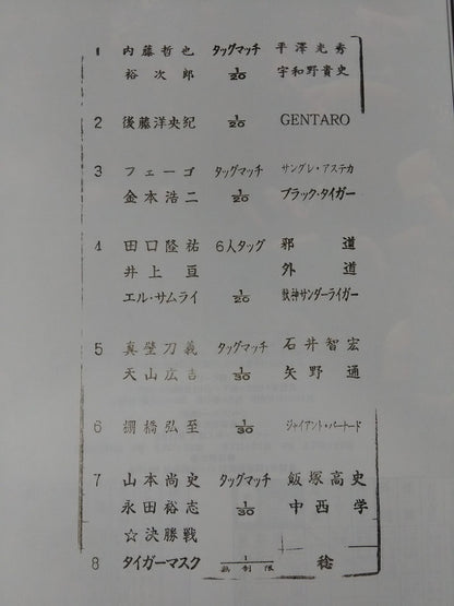 【半券付き・BOSJ決勝】NJPW OFFICIAL MAGAZINE 2006 Vol.4