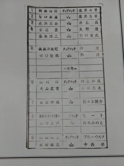 【田中リングアナ 直筆サイン入り】闘魂スペシャル184