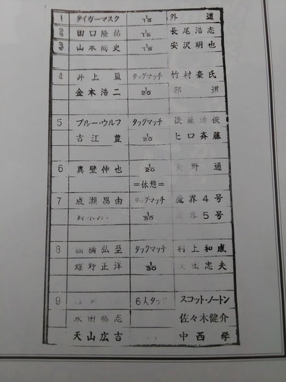 【田中リングアナ 直筆サイン入り】闘魂スペシャル184