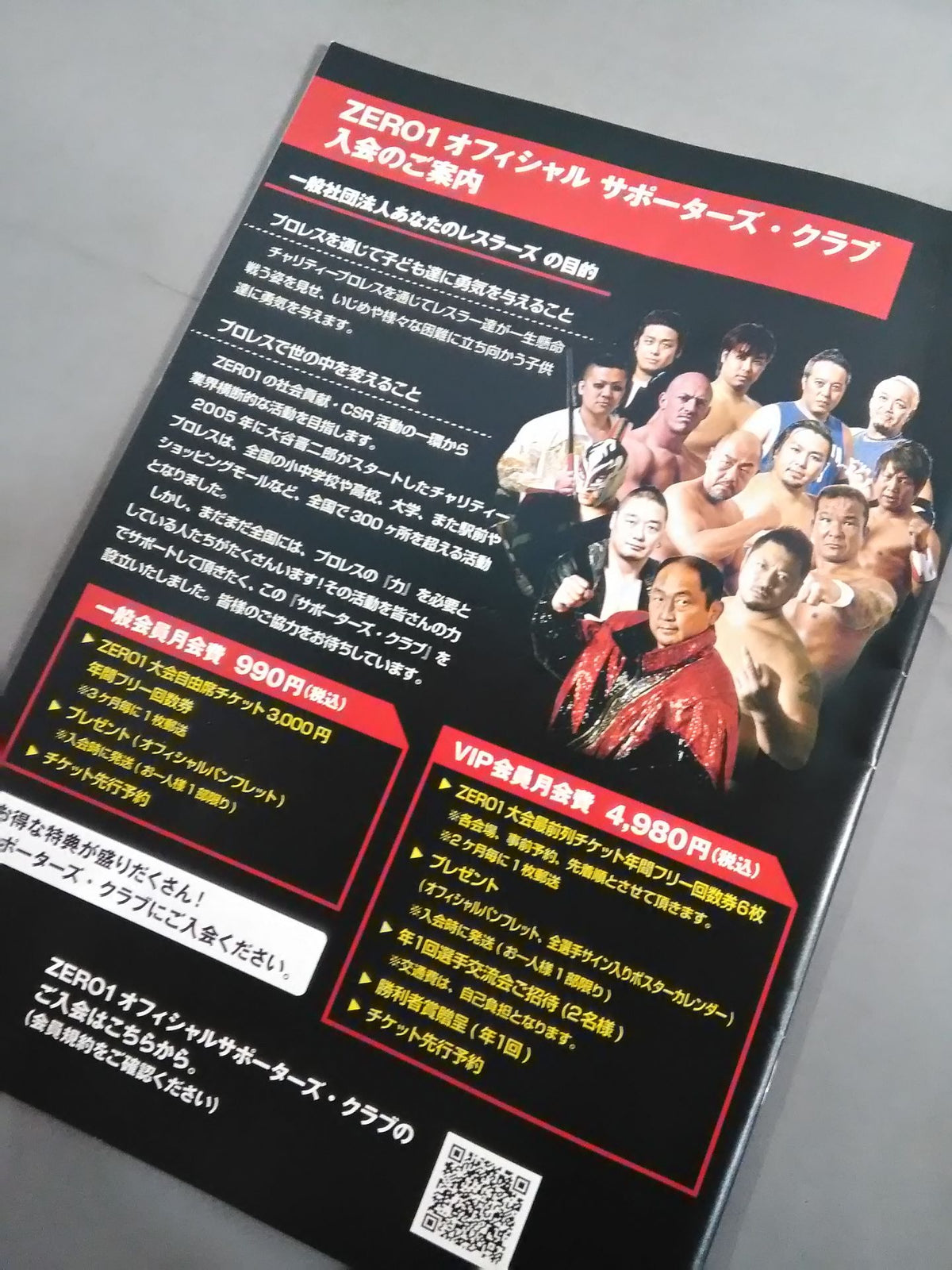 PRO-Wrestling  ZERO1 OFFICIAL PAMPHLET 2020 SPRING(2)