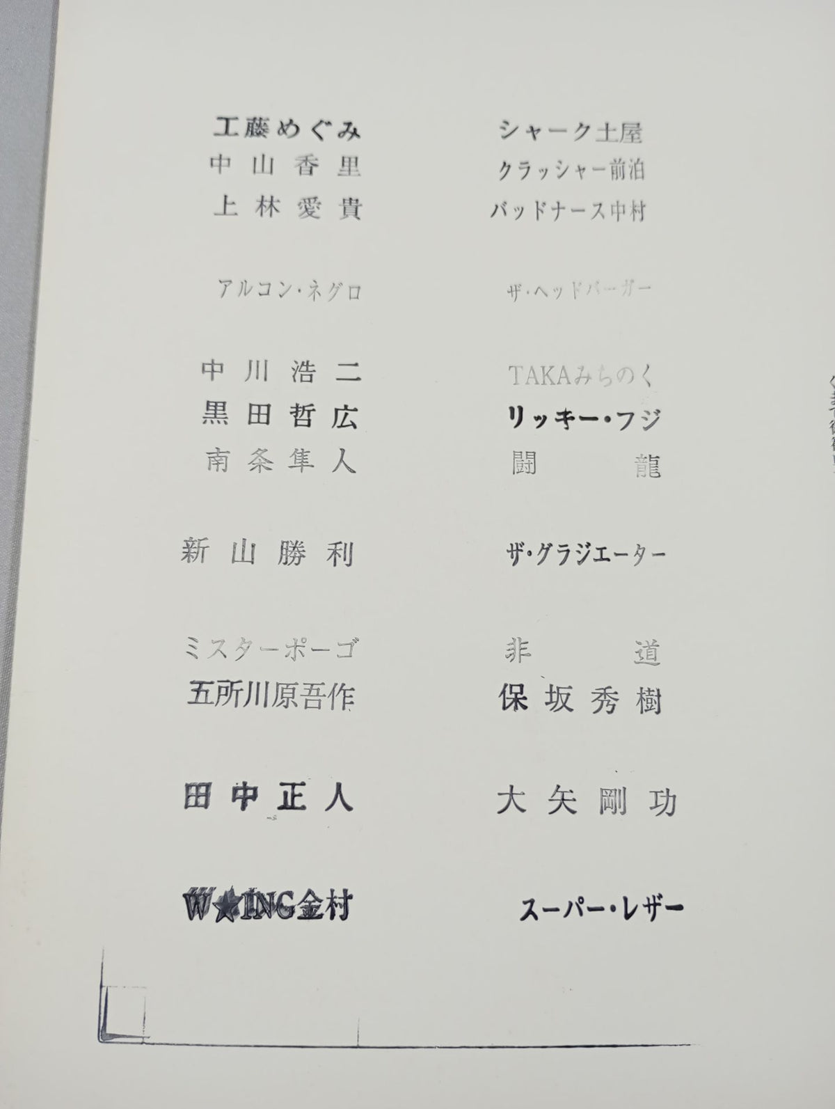 FMW / OFFICIAL GUIDE BOOK 1996 Special