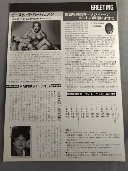 [Pro-Photo Included] F.M.W. OFFICIAL GUIDE BOOK 1992 vol.II