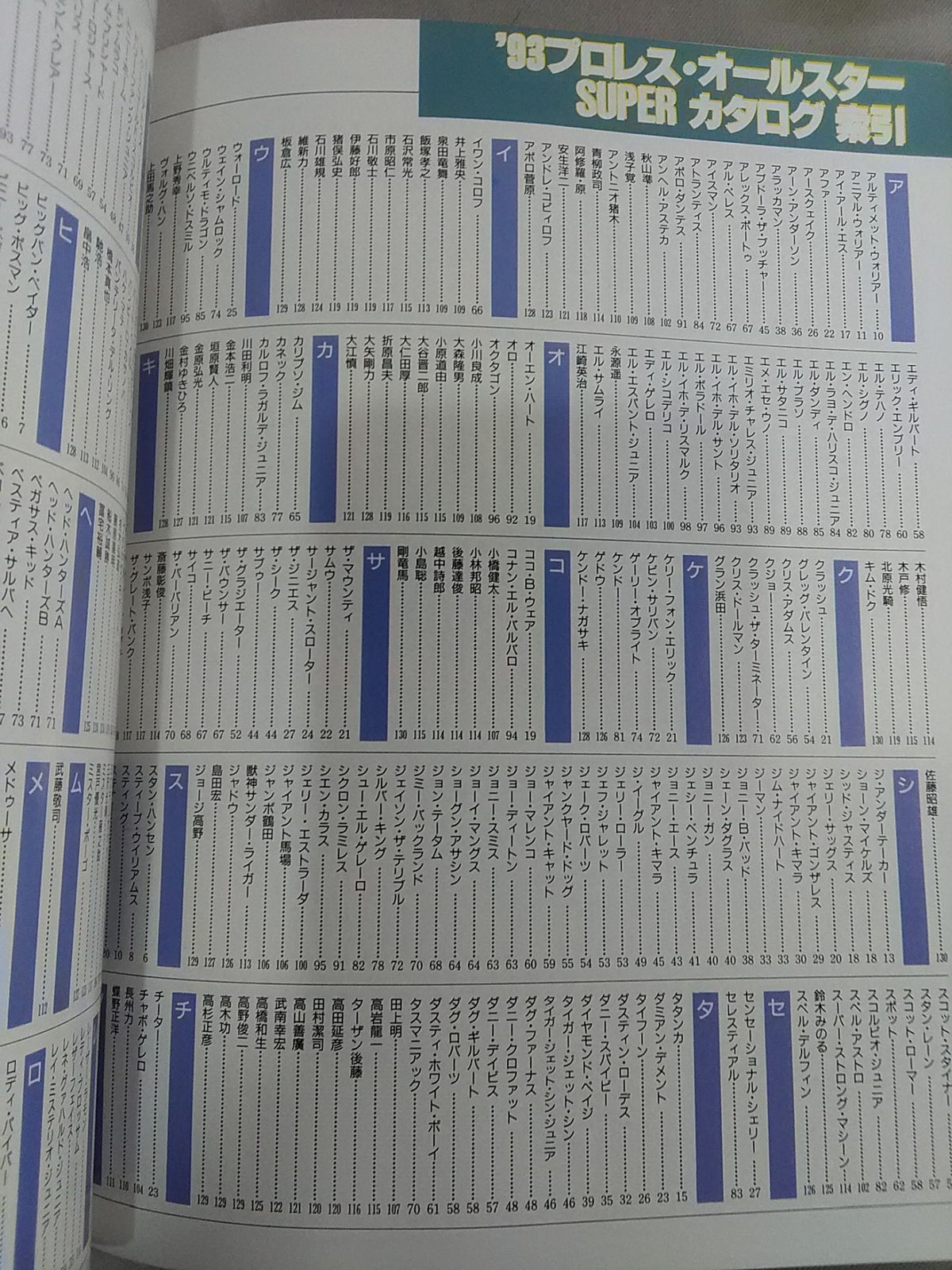 ゴング増刊号 ’93プロレスオールスターSUPERカタログ