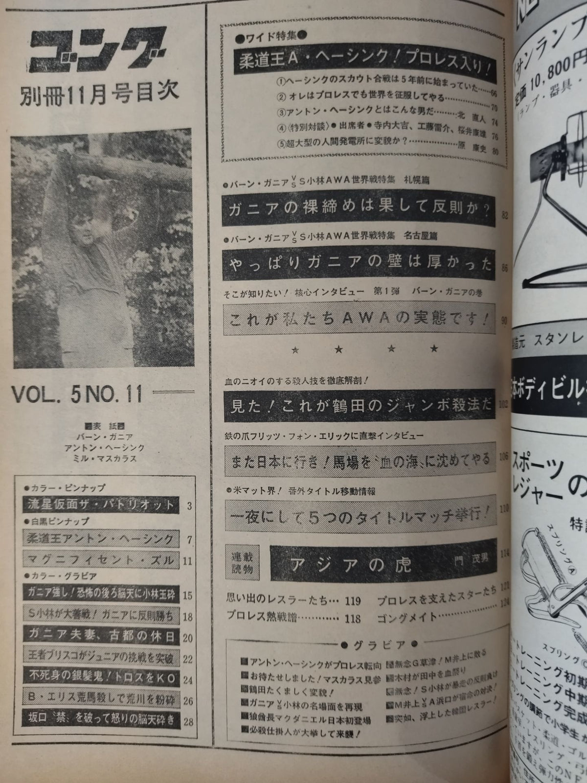 別冊ゴングVol.5 No.11