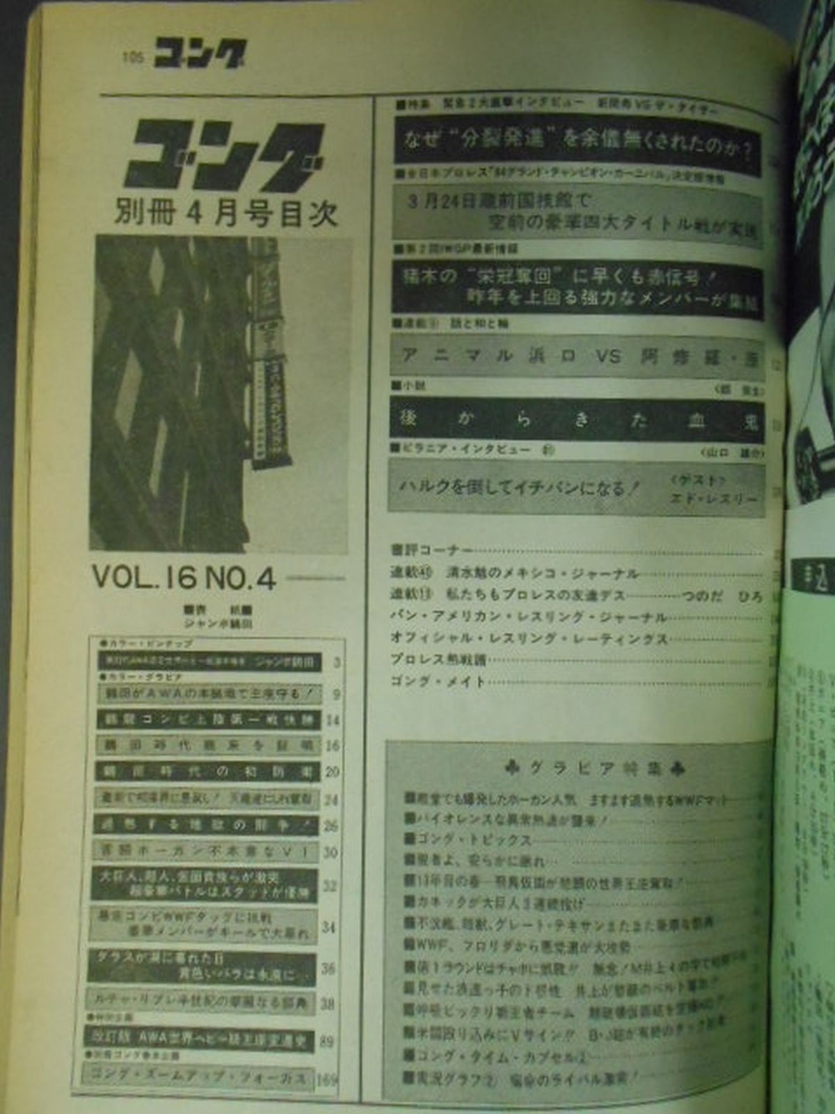 別冊ゴングVol.16 No.4