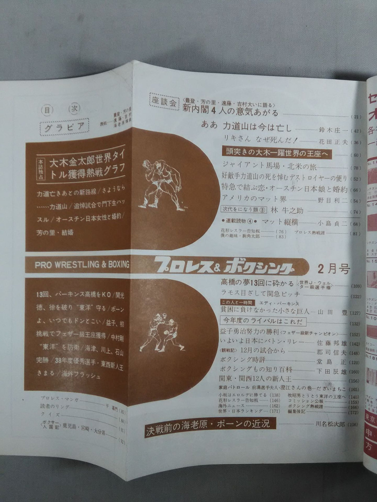 プロレス&ボクシング 1964年02月号