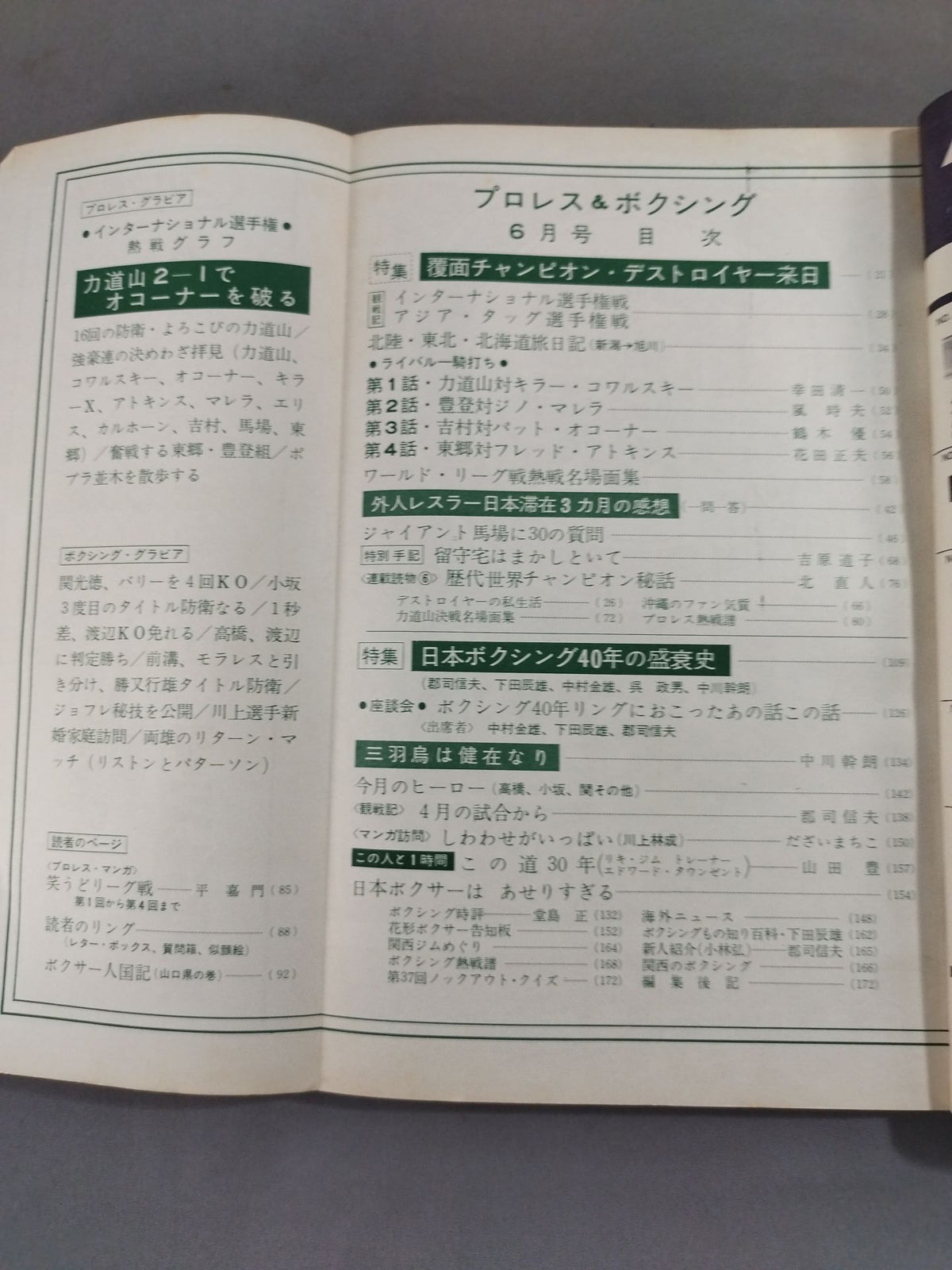 プロレス&ボクシング 1963年6月号