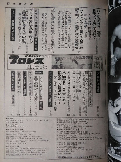 月刊プロレス 1974年04月号