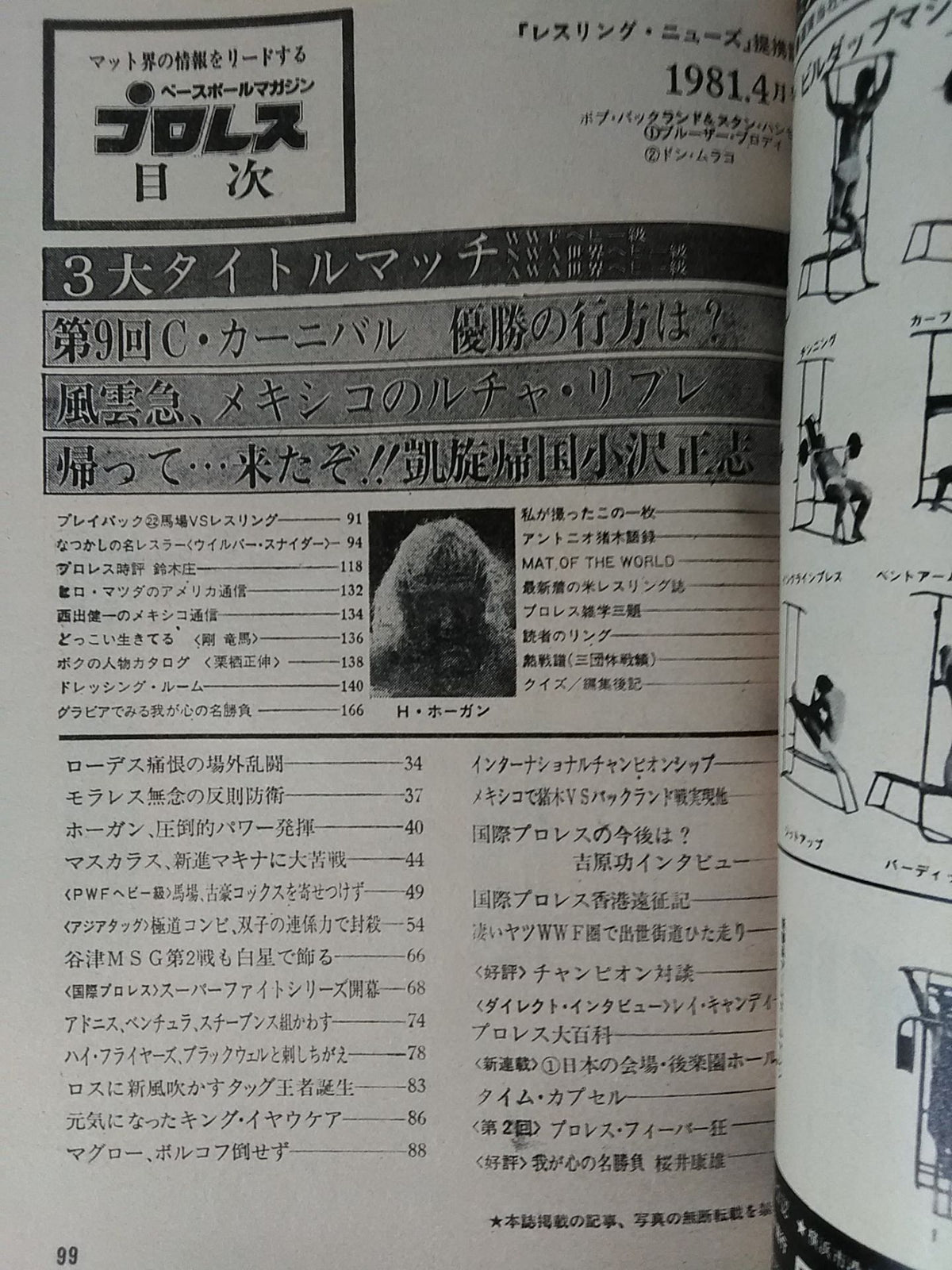 Monthly Pro Wrestling April 1981 issue