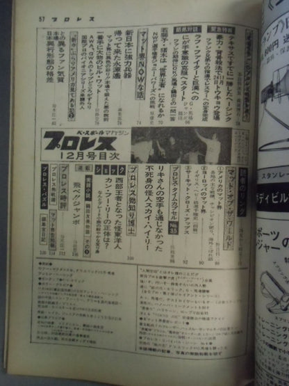 月刊プロレス 1973年12月号
