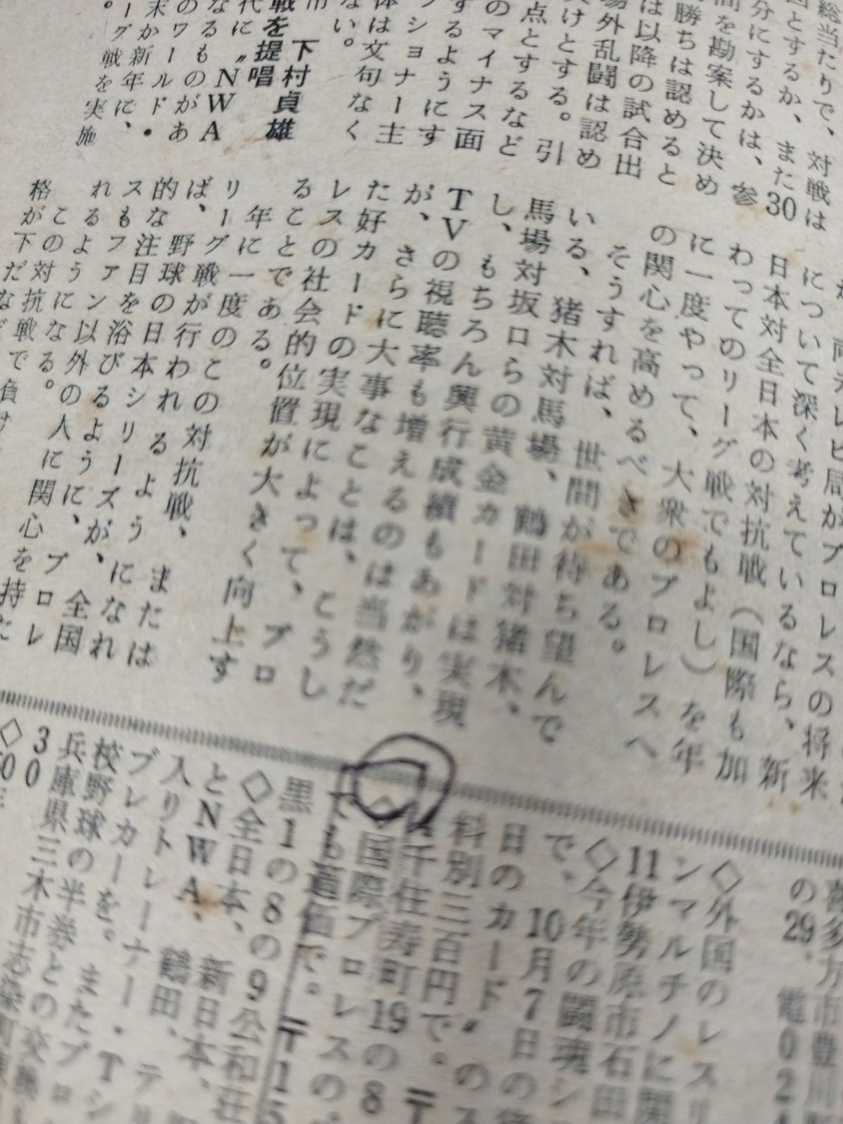 月刊プロレス 1976年12月号